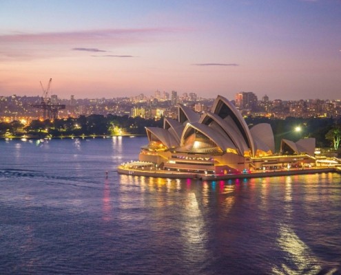 Mudarse a Australia, consejos para trasladarse a Australia. Vivir y trabajar en Australia como expatriados Mudarse a Australia - Vista de la Bahía de Sidney