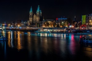 Mudarse a Países Bajos - Amsterdam de noche