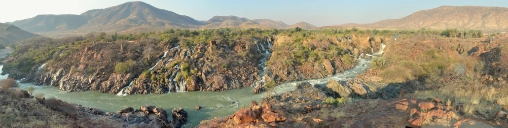 Moving to Angola - River with waterfall in Angola