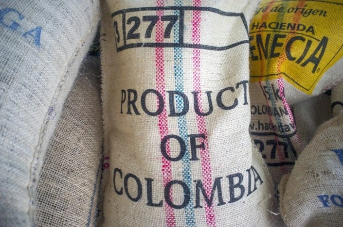 Removals to Colombia - Sack with coffee beans