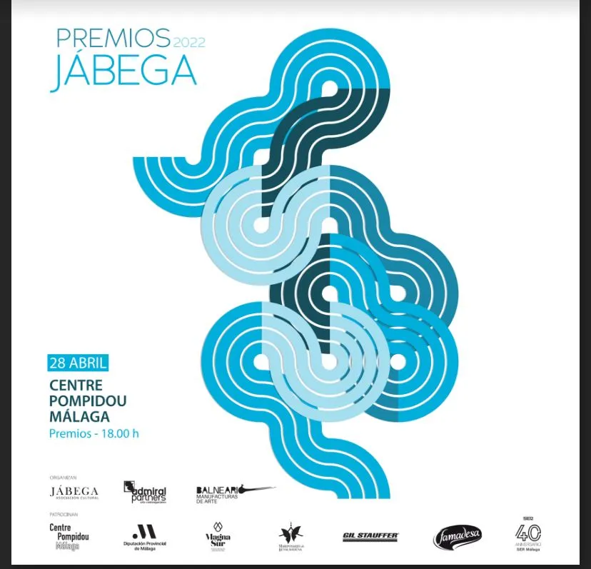 Gil Stauffer Málaga sponsor at the Jábega Awards 2022 - Poster of the event at Málaga