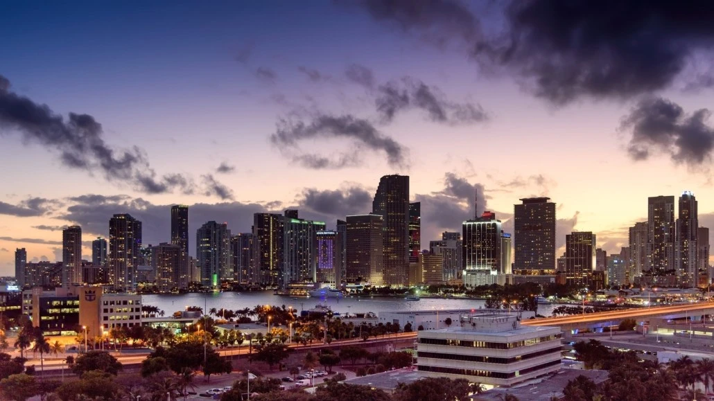 Mudarse a Miami - Vista de Miami al atardecer