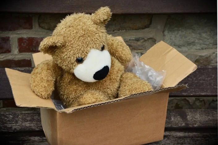 What items can be stored in a furniture repository - Teddy bear box