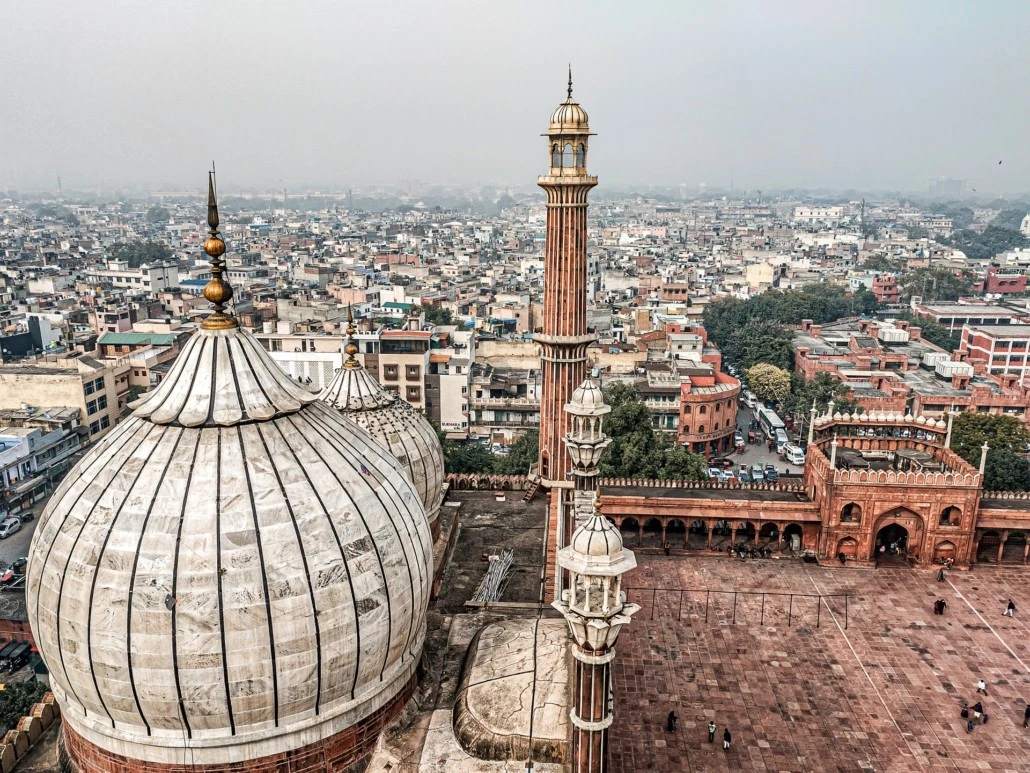 Mudarse a la India - Torre Jama Masjid en Delhi