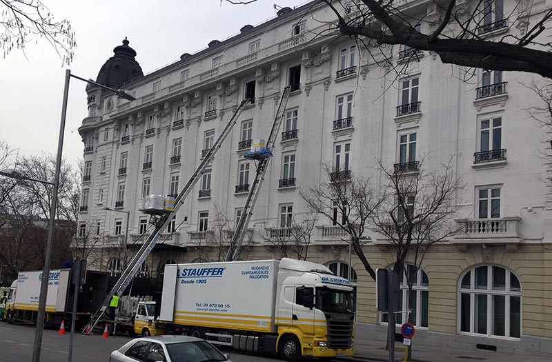 Hotel removals, one of Gil Stauffer's specialities