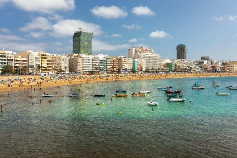 Grupaje a Canarias - Playa de Las Palmas de Gran Canaria