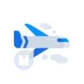 By truck, ship or plane to the city in the country of destination